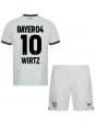 Bayer Leverkusen Florian Wirtz #10 Vieraspaita Lasten 2023-24 Lyhythihainen (+ shortsit)